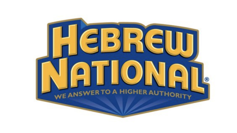 Hebrew National sign and slogan