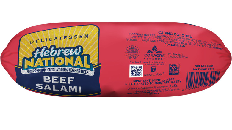 Packaged Hebrew National Salami 