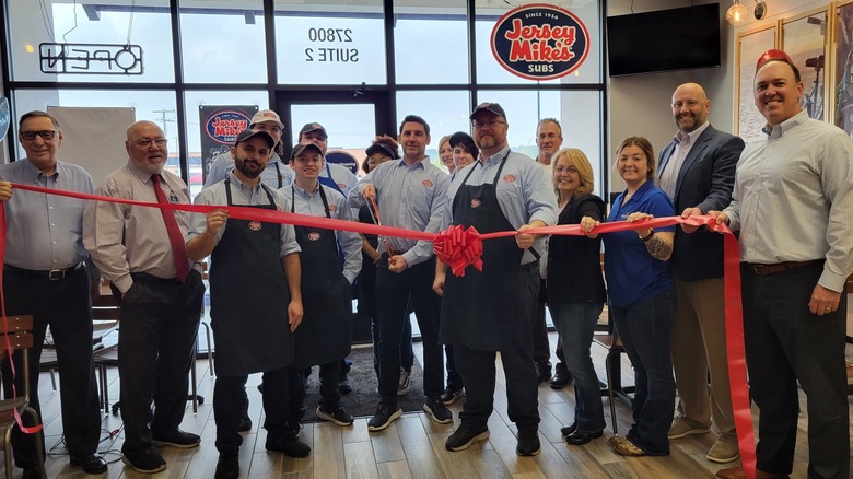 Jersey Mike's ribbon cutting ceremony