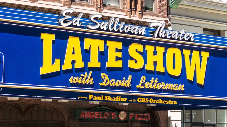 Late Show with David Letterman sign