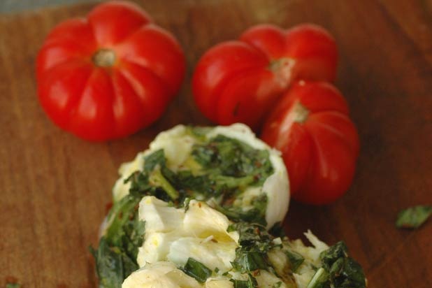 Herb-Marinated Buffalo Mozzarella and Tomato Salad