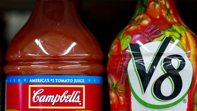 Campbell's tomato juice and V8