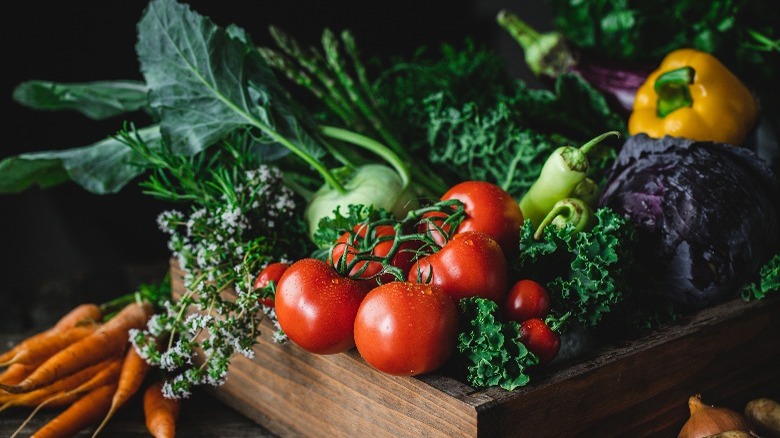 various vegetables