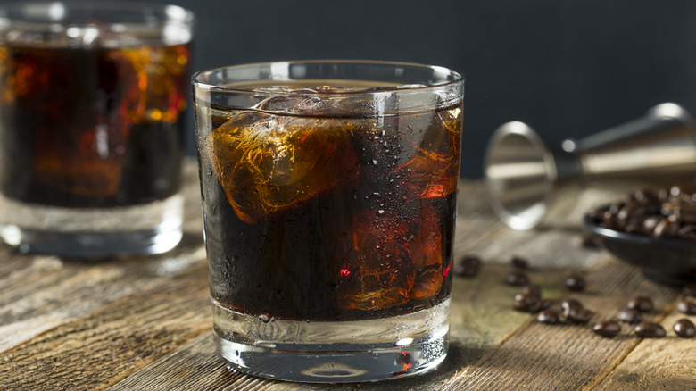 Black Russian cocktail