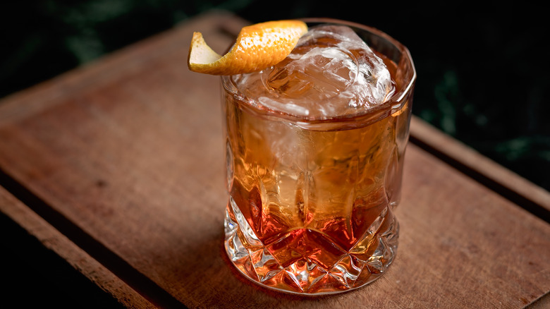 Old Fashioned with orange twist