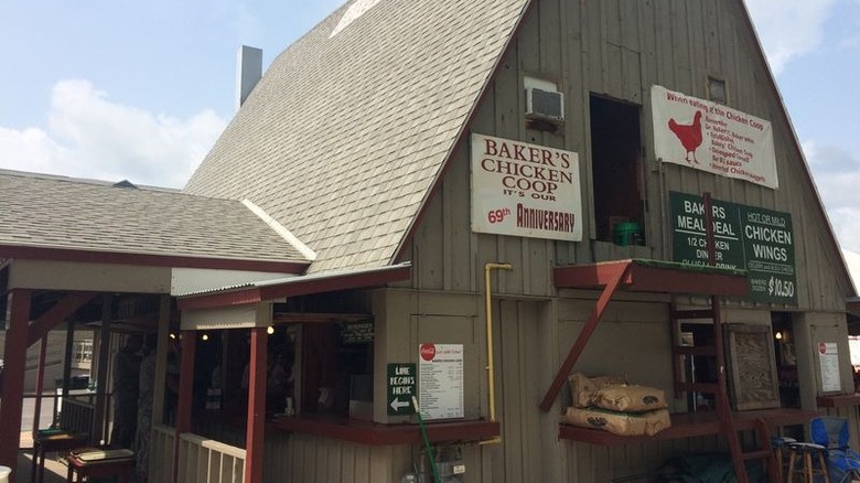 Baker's Chicken Coop food stand