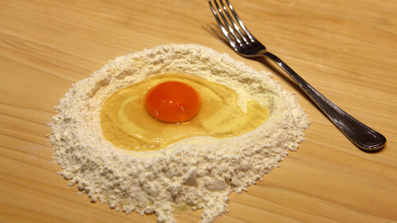 Making egg pasta