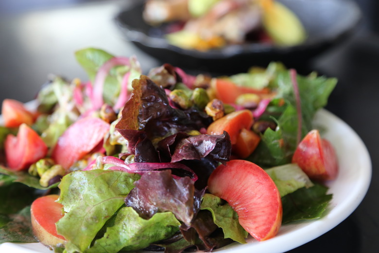 Seasonal salad with fig vinaigrette