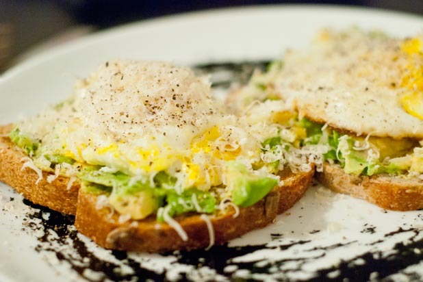 Open-Faced Egg and Avocado Sandwich