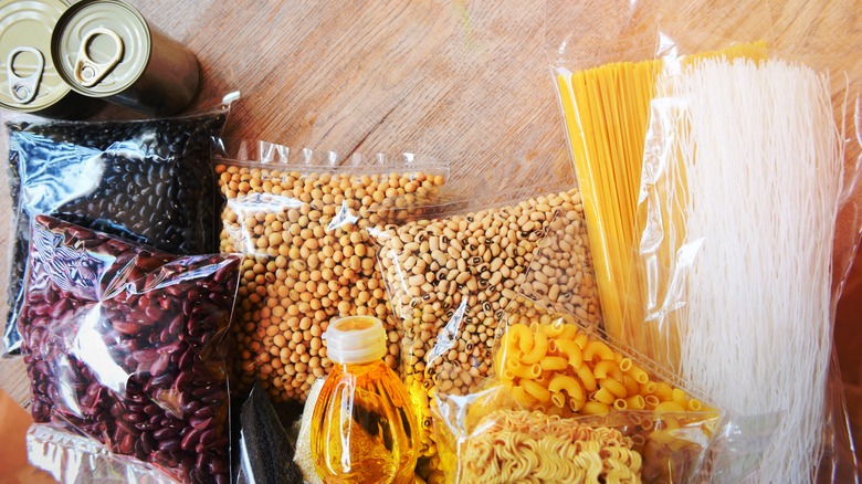 canned and dried beans 