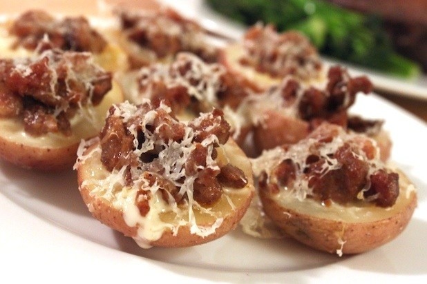 Potato Skins with Chorizo