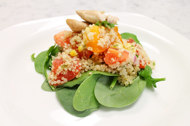 Healthy Chicken and Heirloom Tomato Salad