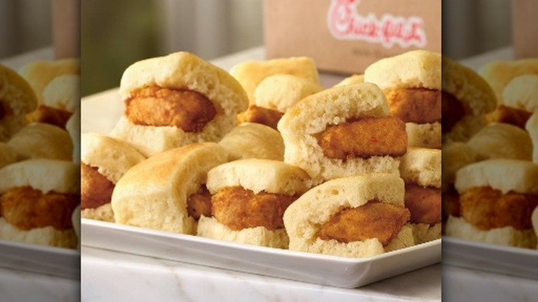 Chick-Fil-A chicken mini sliders