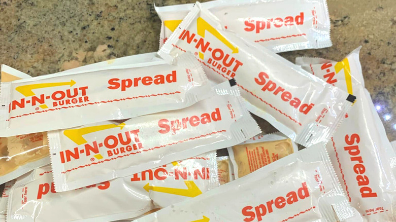 packets of In-N-Out Burger Spread