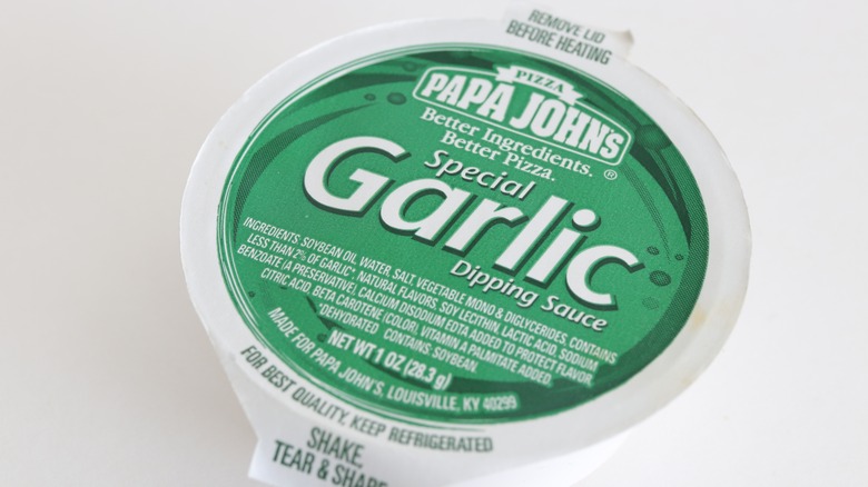  Papa John's Special Garlic Sauce cup 