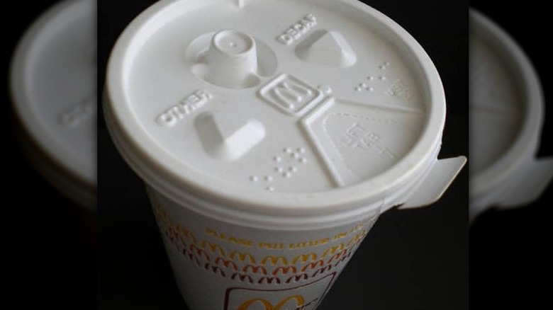 Styrofoam McDonald's cup