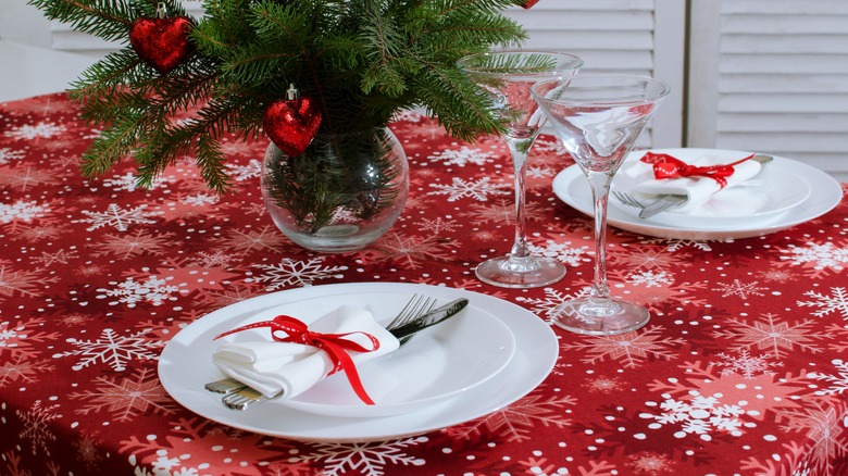 Christmas tablecloth