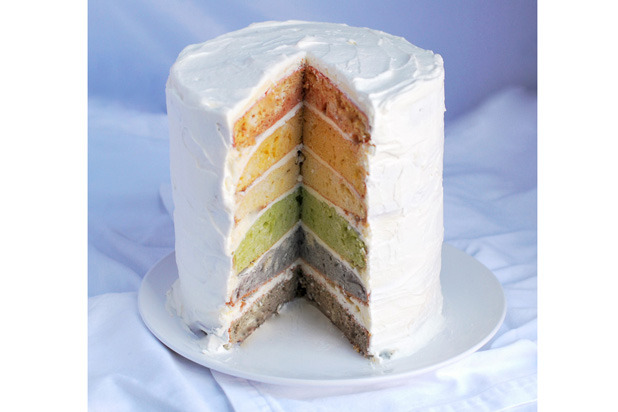 Natural Rainbow Layer Cake