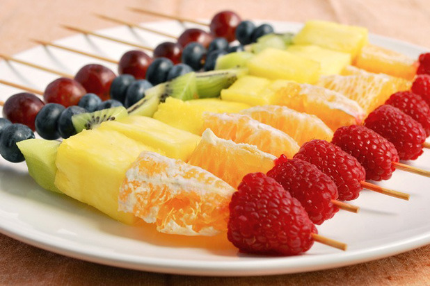 Rainbow Fruit Skewers