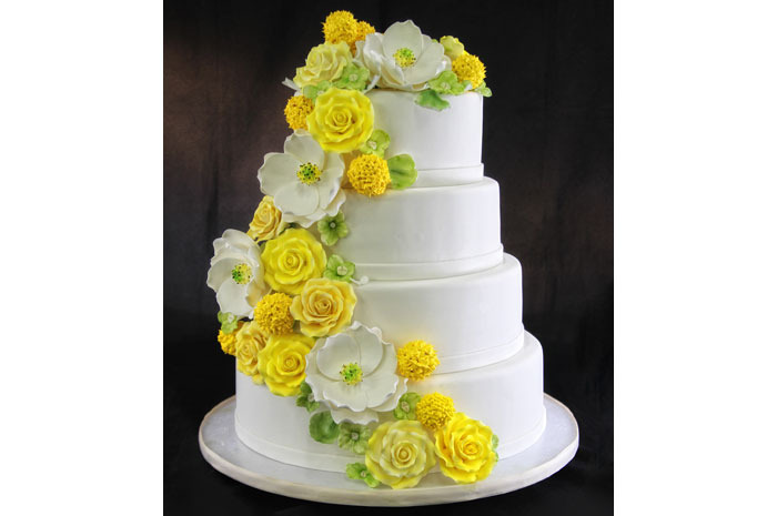 Yellow Floral Cake