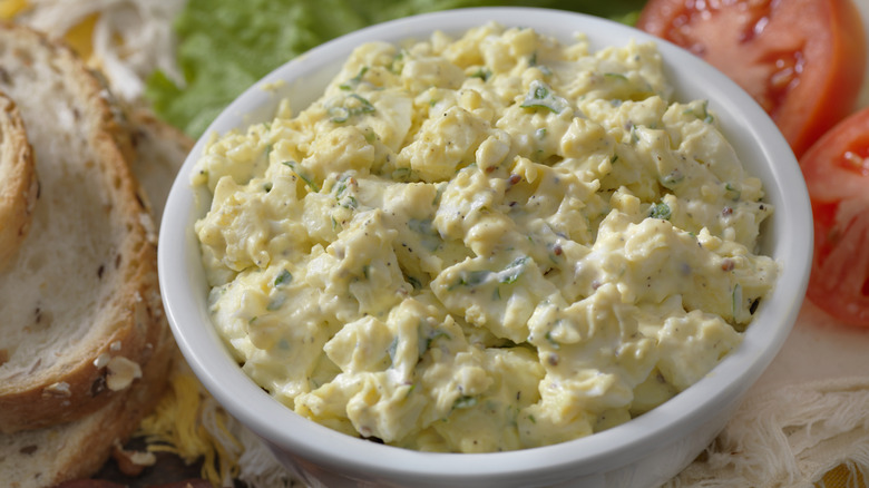 Bowl of egg salad