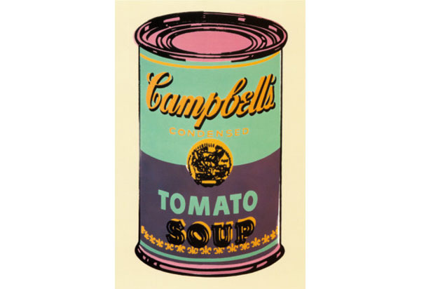 Warhol Campbell's Soup Can, 1965 (Green and Purple)