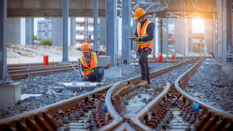 Railroad workers