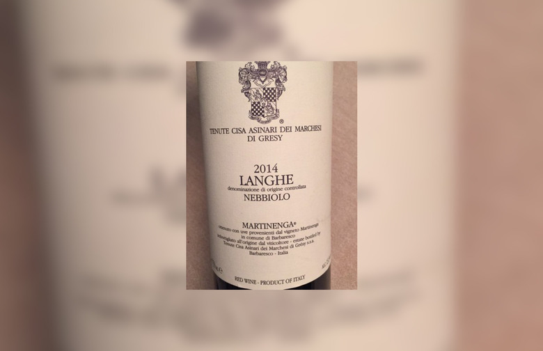 Marchesi di Gresy Martinenga Langhe 2014 ($22)