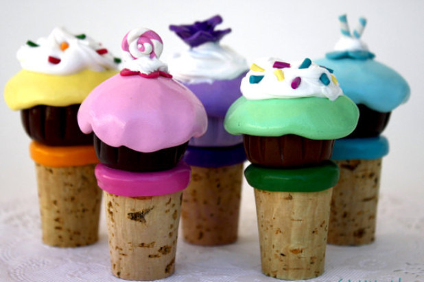 Cupcake Wine Bottle Stoppers