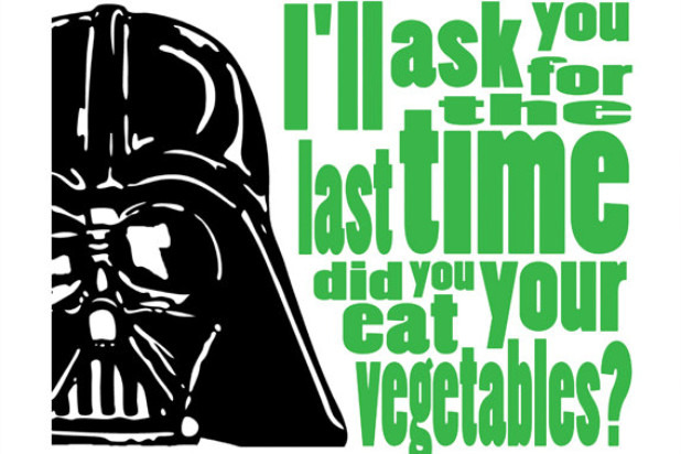 Darth Vader Vegetable Print