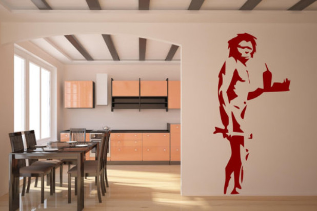 Banksy Fast-Food Caveman Decal