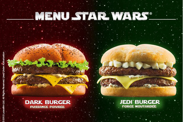 Quick Restaurants — Dark Vador Burger and Jedi Burger