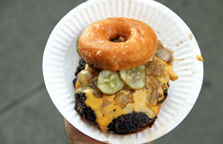 Using a Doughnut as a Burger Bun