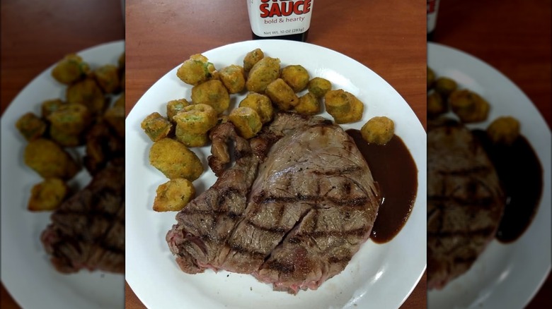 golden corral steak