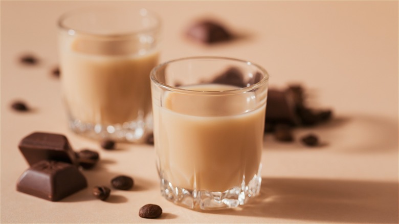 Shots of Irish cream 