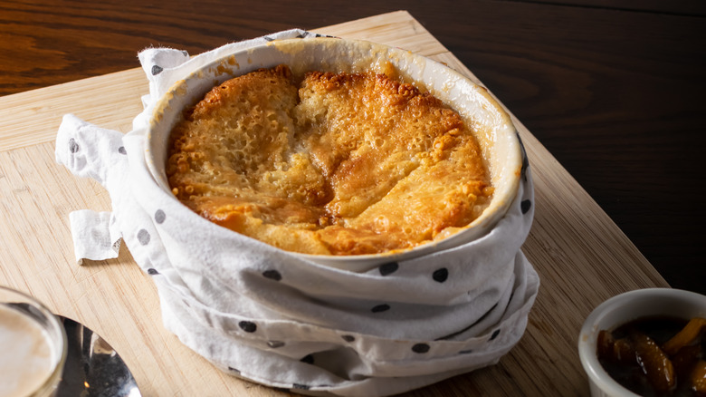 Small bowl of cobbler