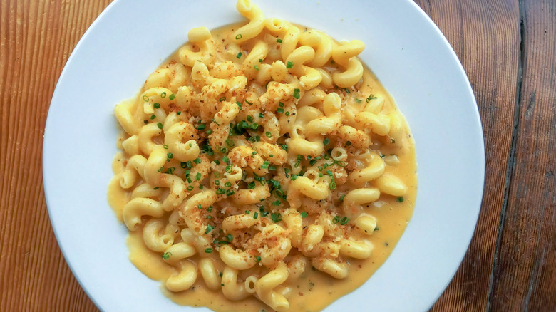 Cavapetti with a luscious cheese sauce