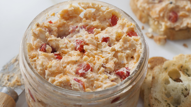 Pimento cheese in jar