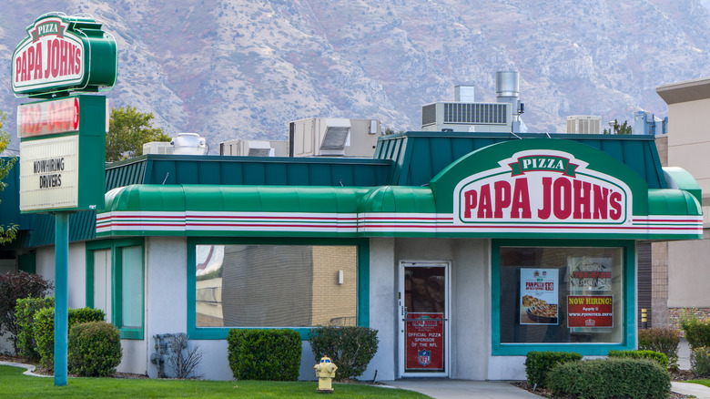 Papa John's storefront