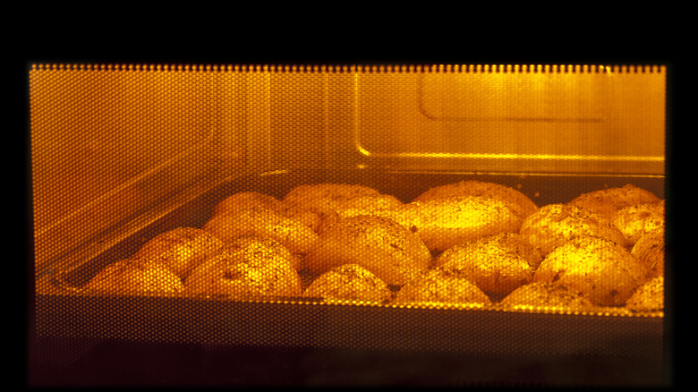 Potatoes in oven