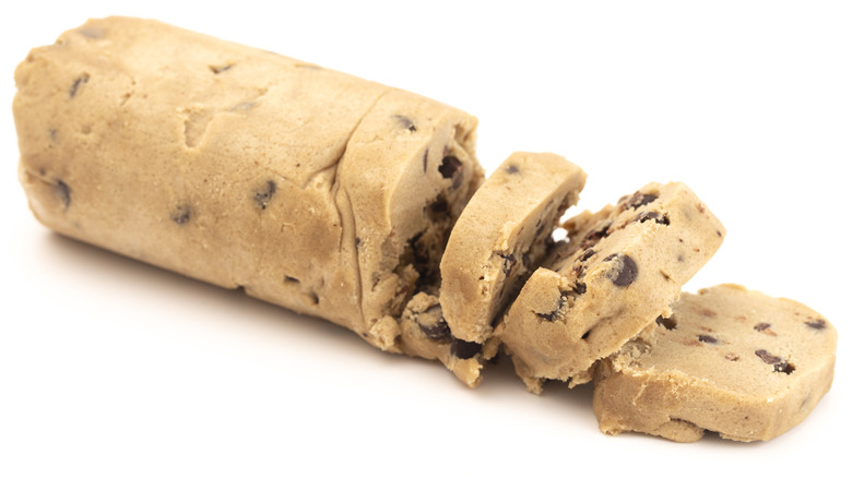 Chocolate chip cookie dough roll