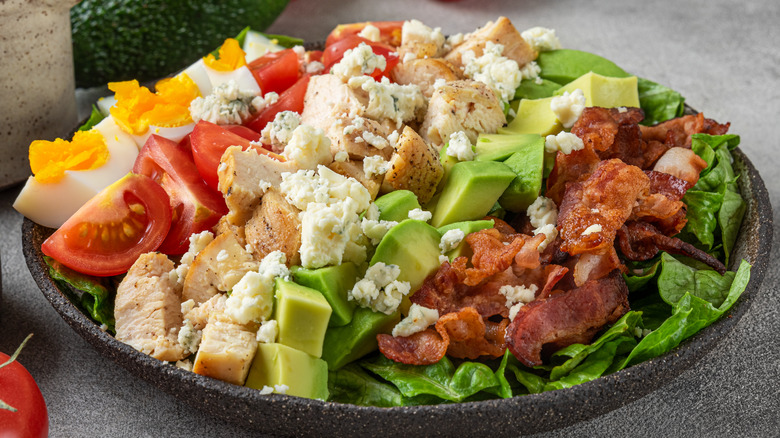 Cobb Salad served in plate