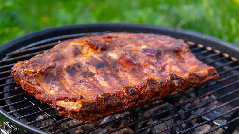 ribs on grill