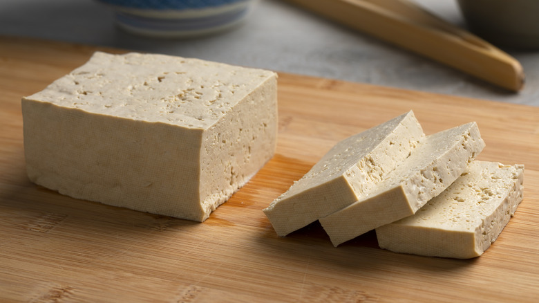 sliced tofu