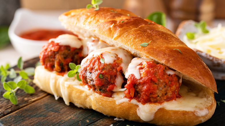 meatball sub sandwich