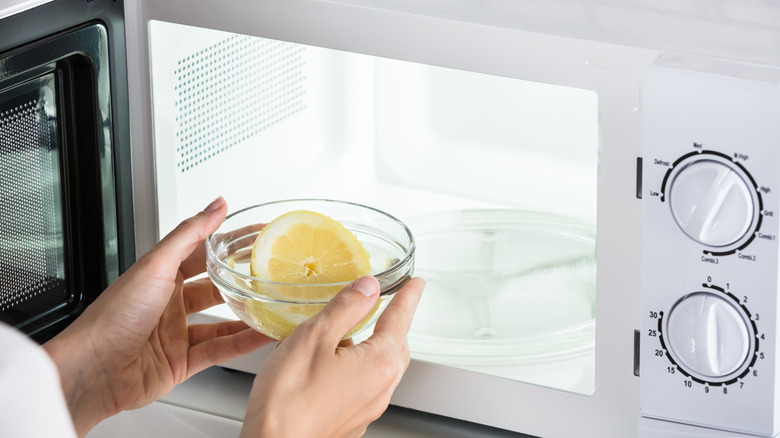 Microwaving lemons