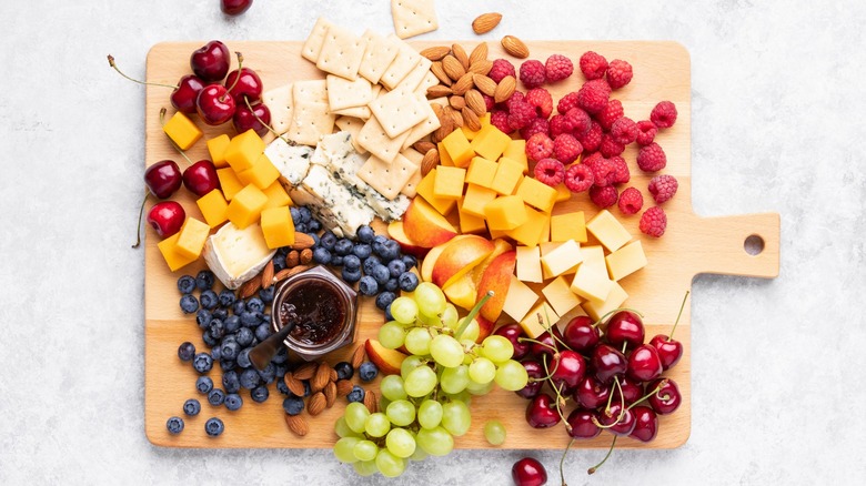 fruit and cheese board