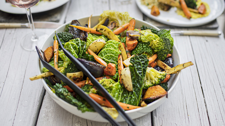 Salad with root vegetables