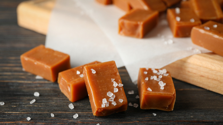 homemade salted caramel candies