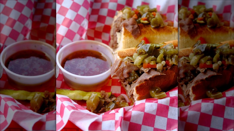 Italian beef with beef juice side